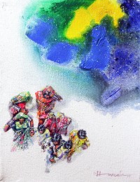 Hussain Chandio, 12 x 16 Inch, Acrylic on Canvas, Figurative Painting-AC-HC-080